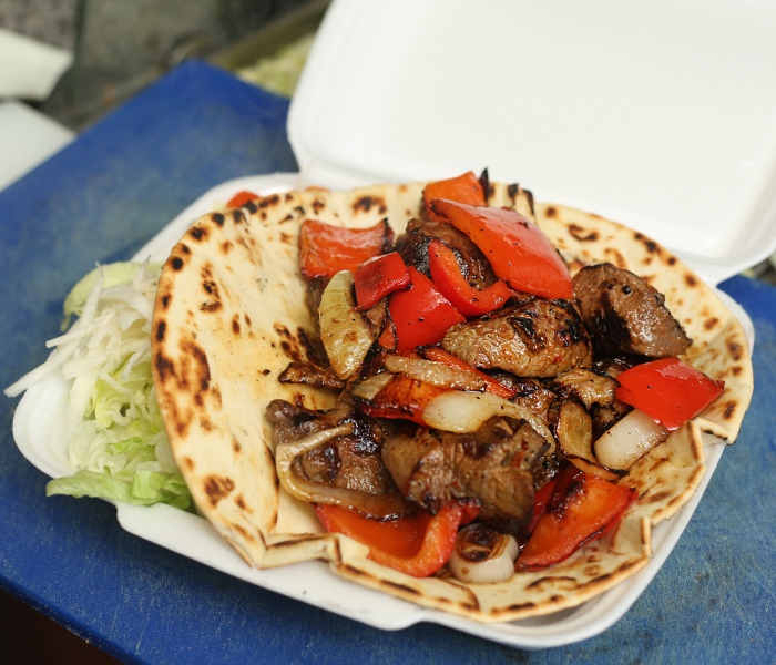 Succulent Kebabs served at Barracuda Takeaway in Boness 